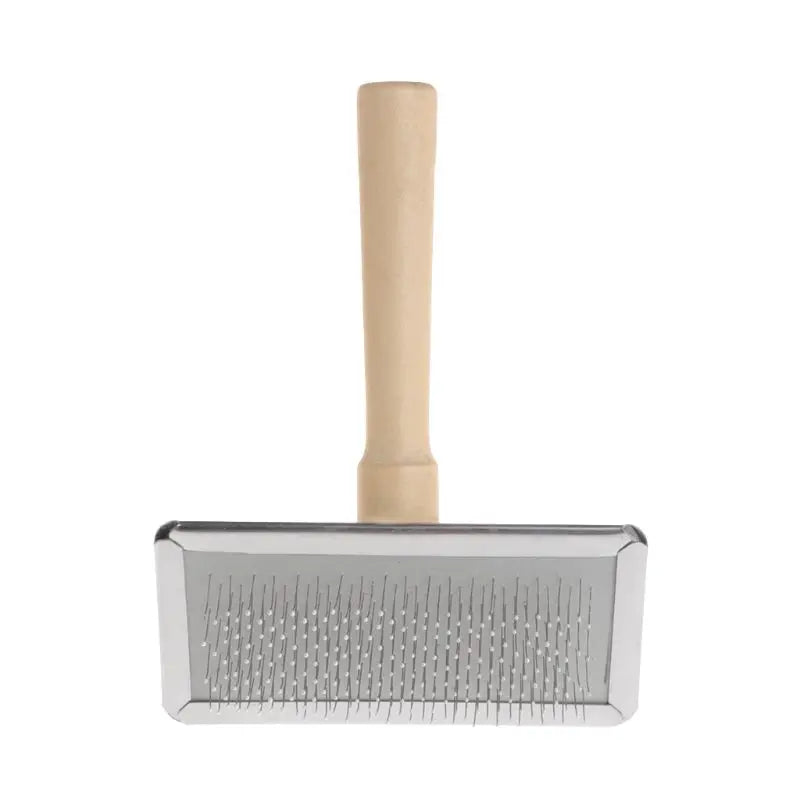 Pet Grooming Comb With Wood Handle Slicker For Pets