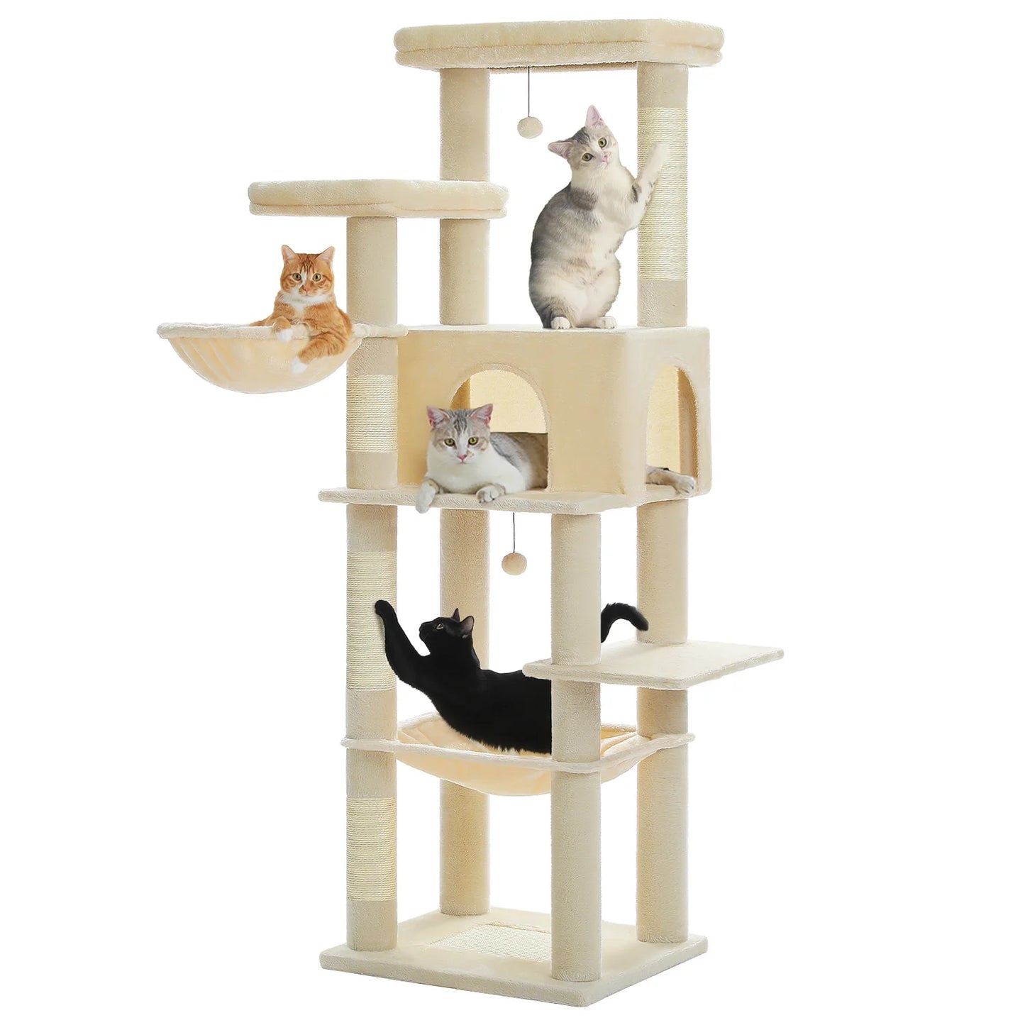 PAWZ Road Large Cat Tree With Multi-Level Towers Scratching Posts