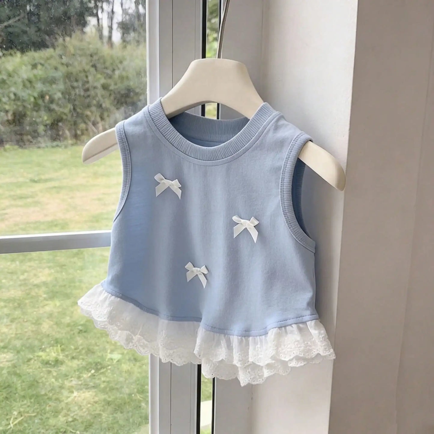 Breathable Lace Bowknot Dog Shirt Vest For Golden Retrievers