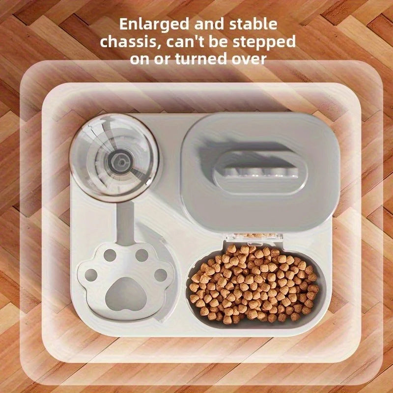 Pet Feeding Water Station 2 In 1 Auto Bowl Dispenser