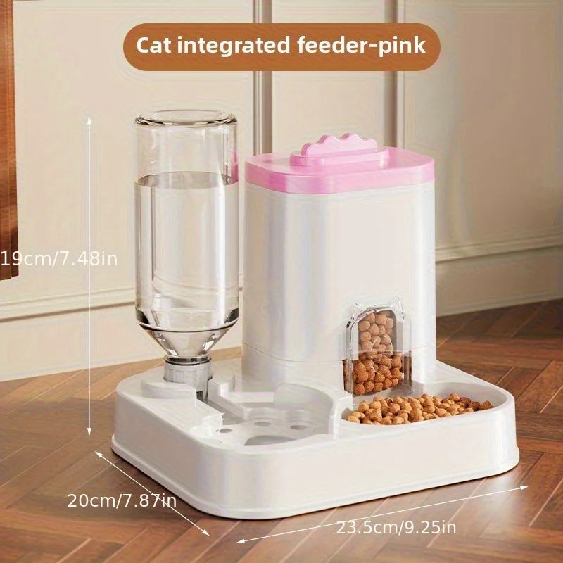 Pet Feeding Water Station 2 In 1 Auto Bowl Dispenser