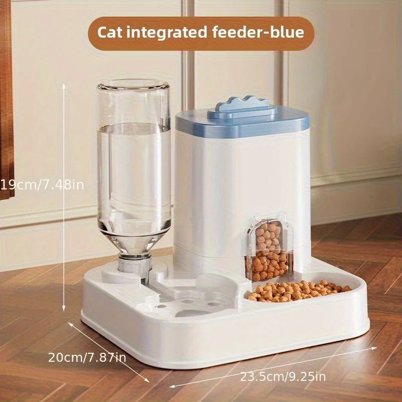 Pet Feeding Water Station 2 In 1 Auto Bowl Dispenser