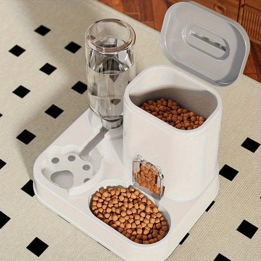 Pet Feeding Water Station 2 In 1 Auto Bowl Dispenser