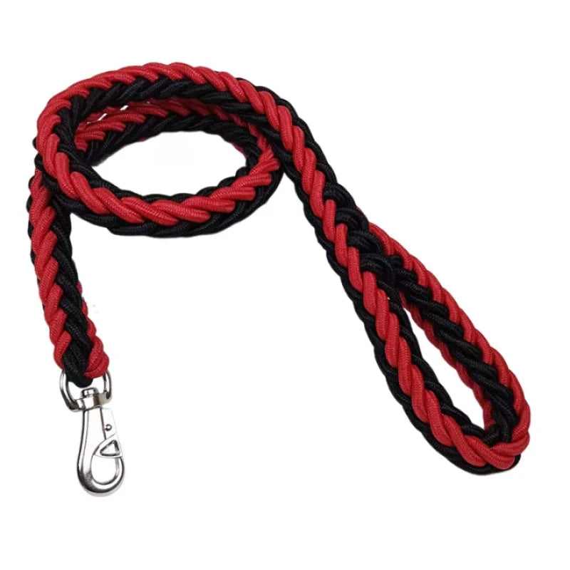 Nylon Braided Dog Leash Traction Rope Bulldog Rottweiler