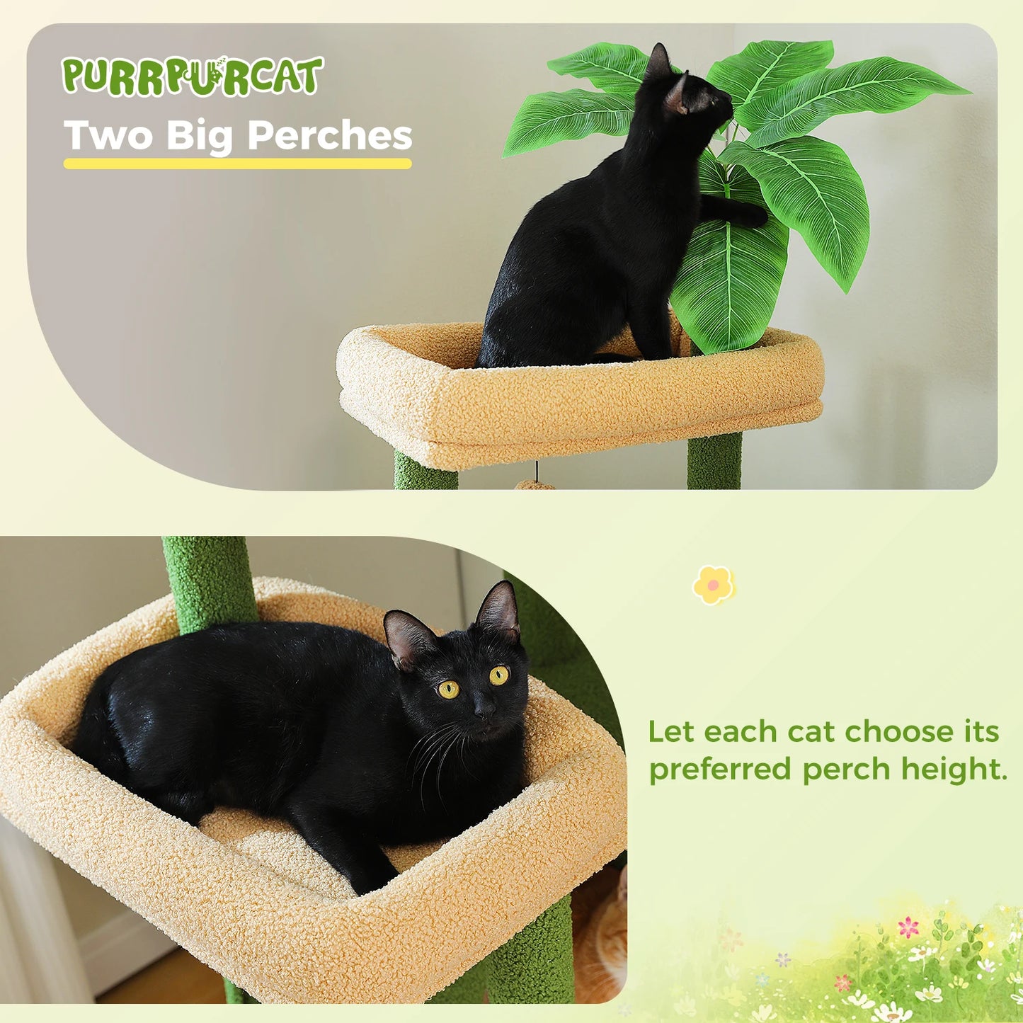 PAWZ Road Multi-Level Cat Tree For Cats With Scratching Posts