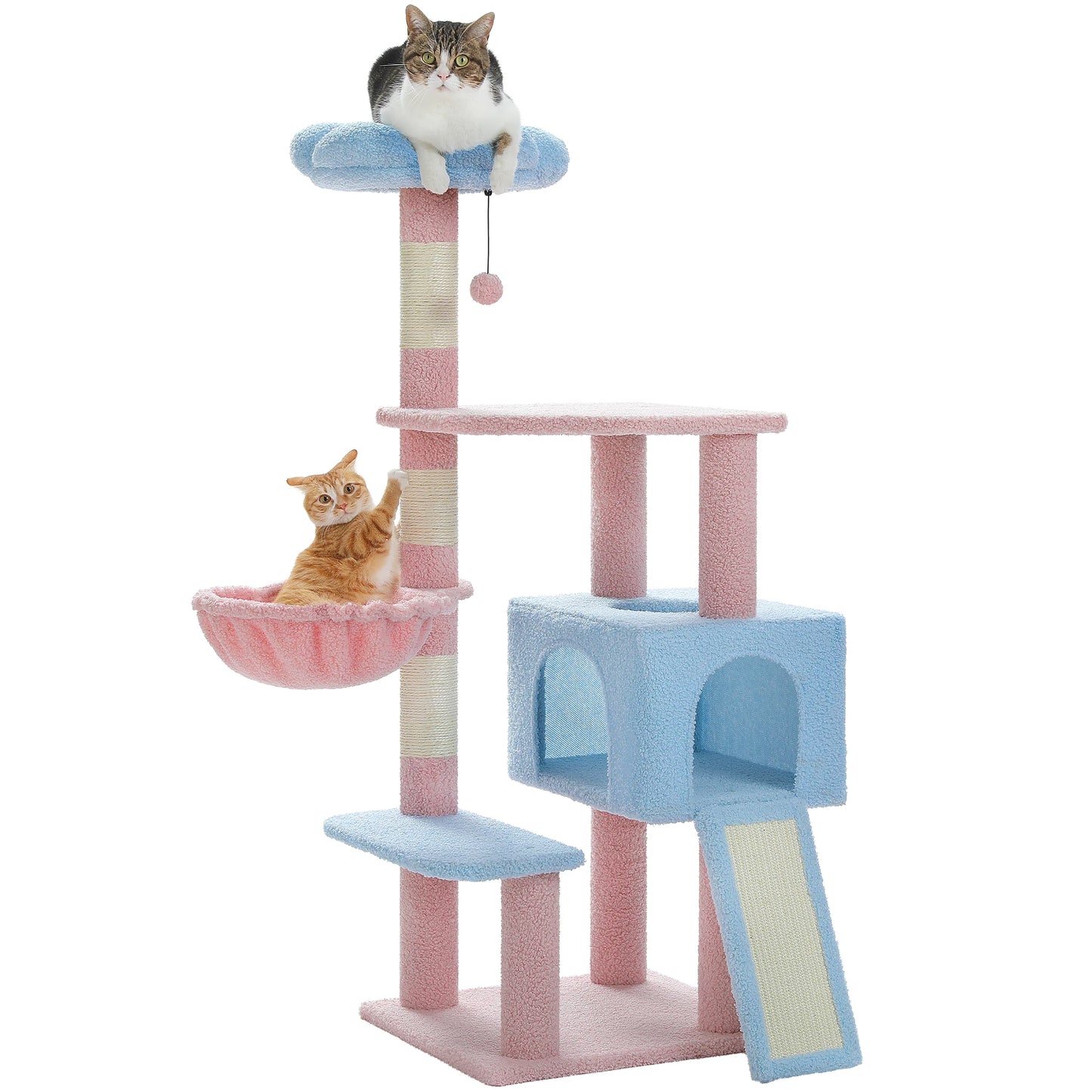 PAWZ Road Flower Cat Tree Multi Level Sisal Scratching Tower