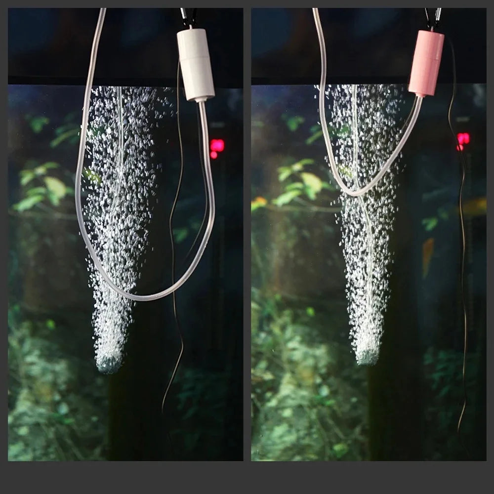 Aquarium USB Air Pump 5V Oxygenator Mini Air Compressor