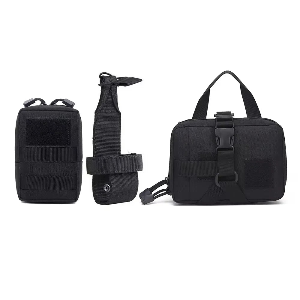 Dog Tactical Molle Pouch Set For Harness Belt Attachments