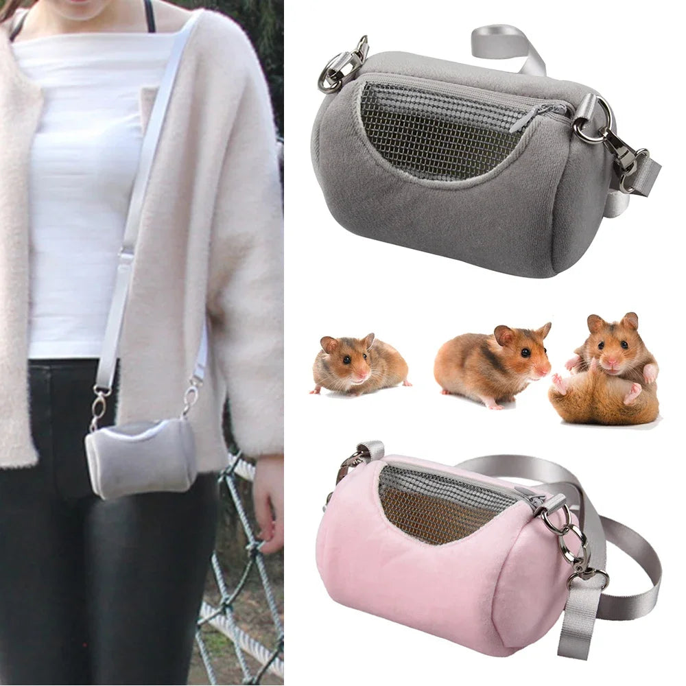 Small Pet Backpack Carrier for Hamsters and Squirrels Breathable Mesh