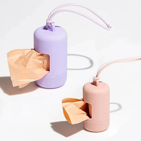 Dog Poop Bag Carrier Portable Waste Bag Luxury Dispenser