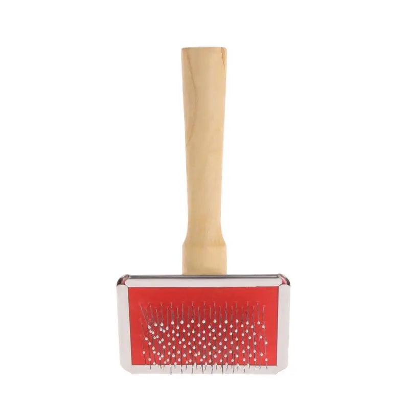 Pet Grooming Comb With Wood Handle Slicker For Pets