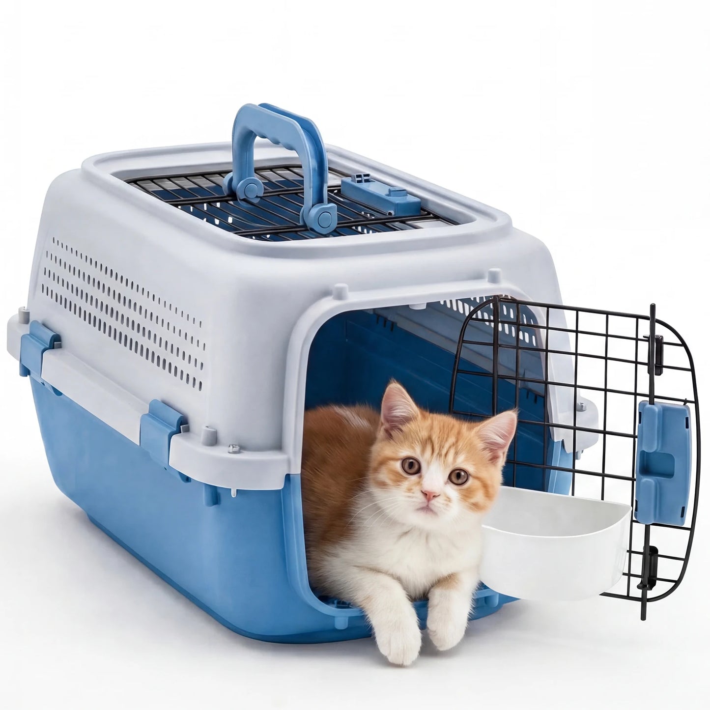 Small Pet Carrier For Dogs And Cats With Front Top Load Door