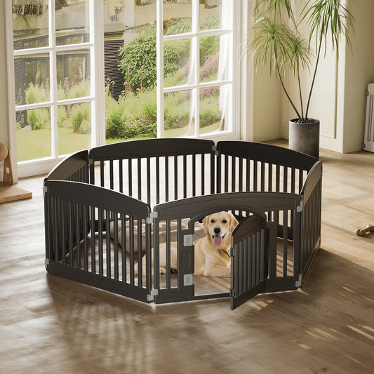 JHK Plastic Dog Playpen For Small And Medium Pets Portable