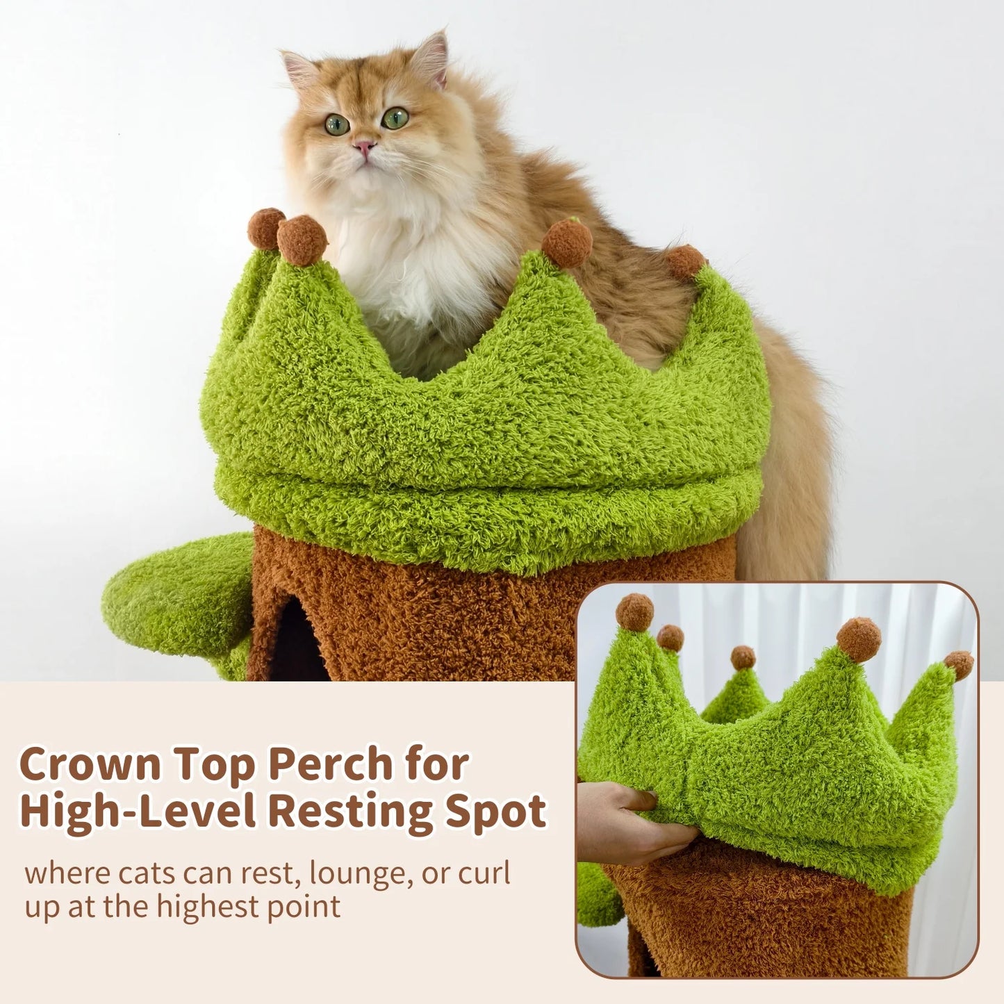 Bingopaw Heavy Duty Cat Tree Five Tier Tower Plush Cave