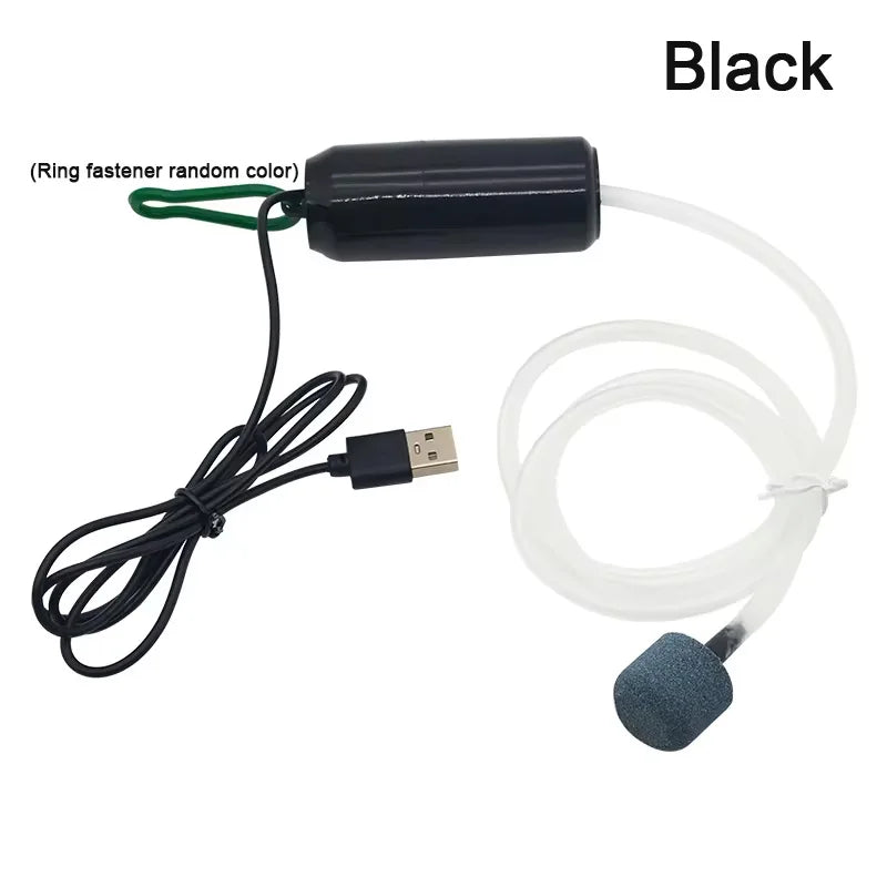 Aquarium USB Air Pump 5V Oxygenator Mini Air Compressor