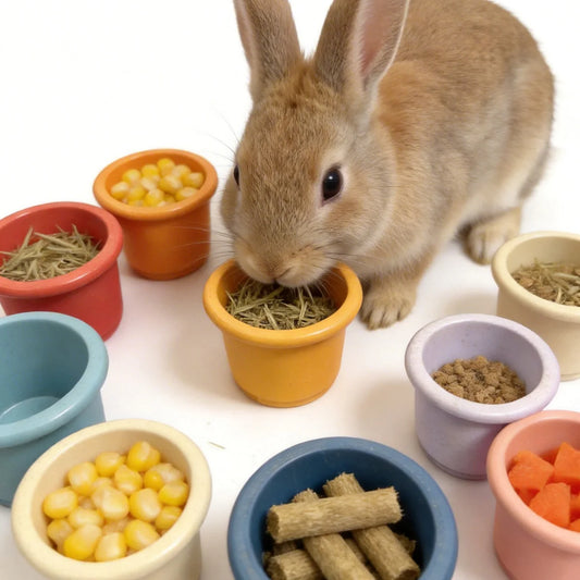 Interactive Hide Seek Food Toy For Rabbits With Cups