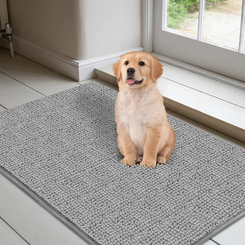 Dog Doormats Muddy Paws Absorbent Non Slip Microfiber Mat