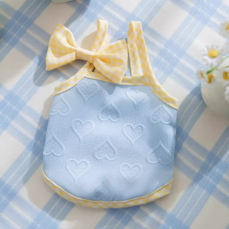 Summer Cotton Bear Print Dog Shirt Vest For Small Dogs