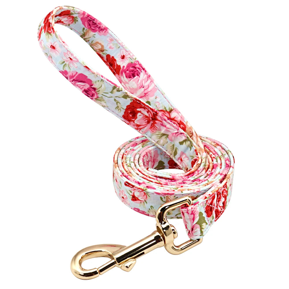 Personalized Nylon Dog Collar And Leash Set With Free Nameplate