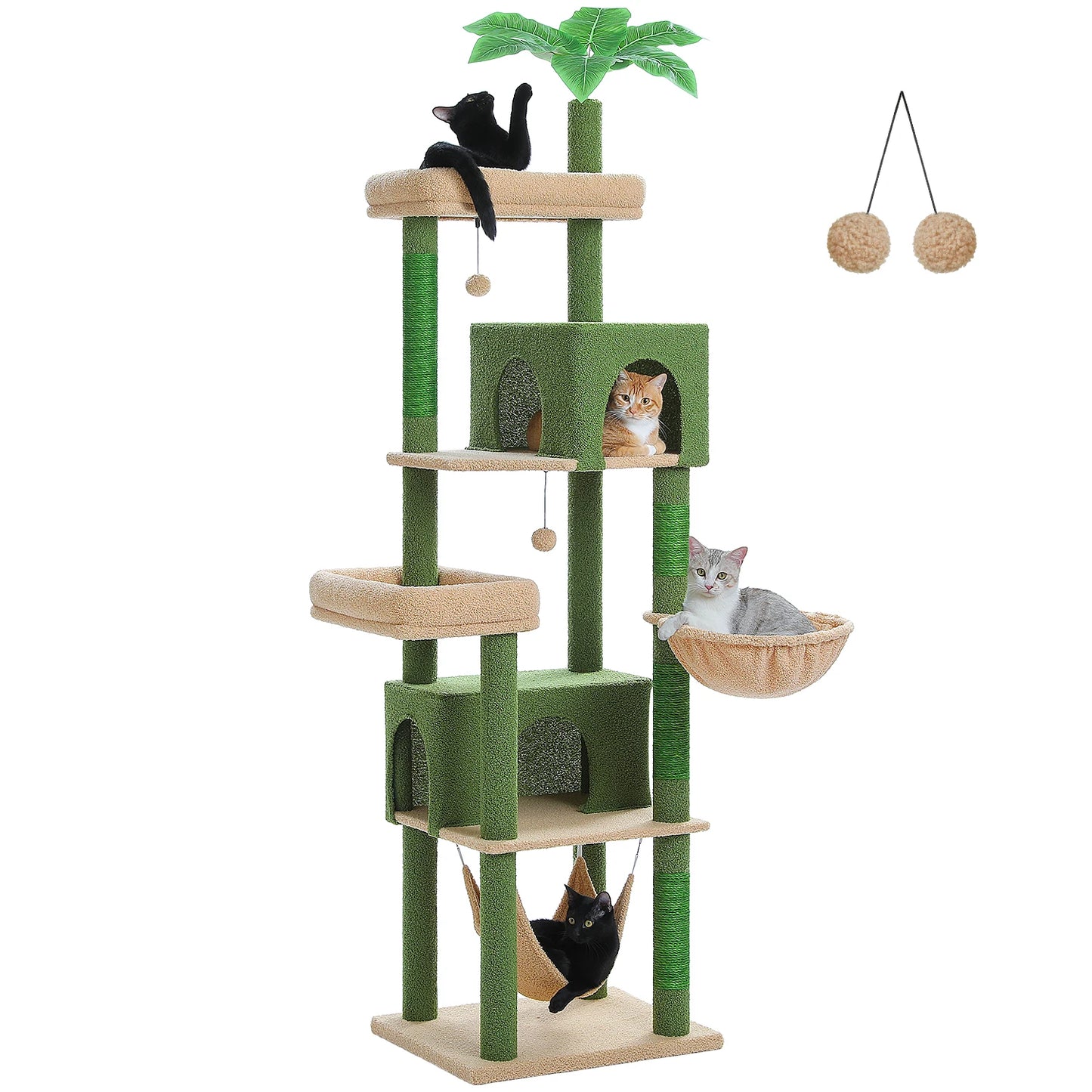 PAWZ Road Multi-Level Cat Tree For Cats With Scratching Posts