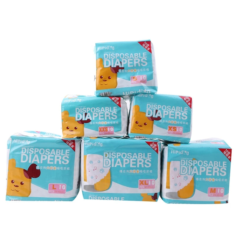 Disposable Leakproof Dog Diapers For Female And Male Pets