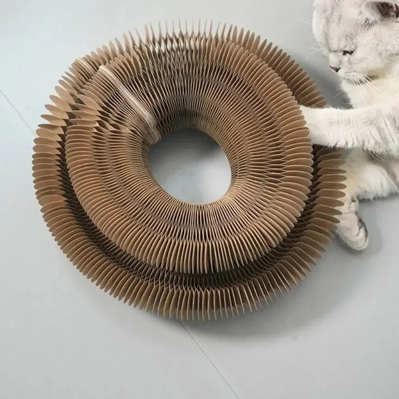 Cat Accordion Magic Organ Scratching Board Toy Corrugated Paper
