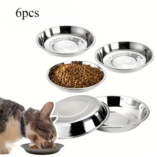 Slip Resistant Stainless Steel Cat Bowl With Anti Tip Base
