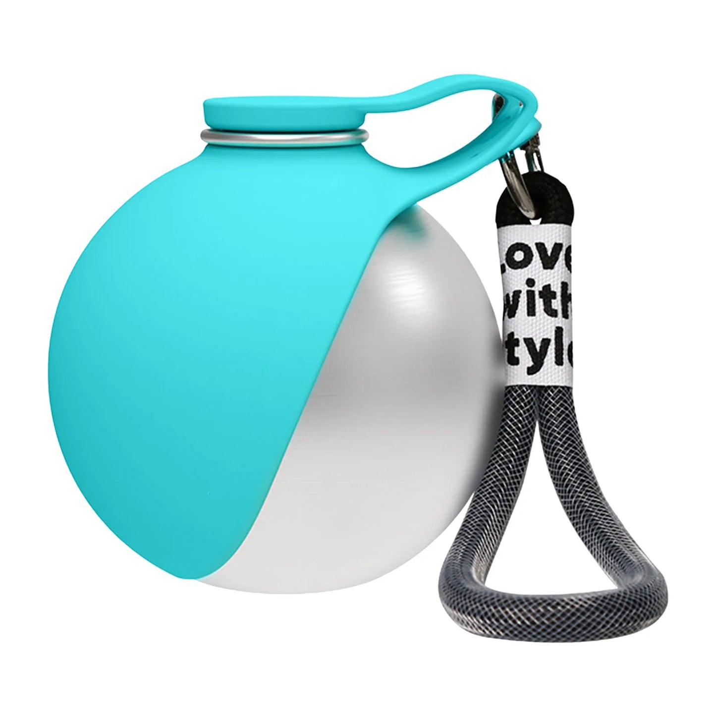 Two In One Dog Water Bottle With Foldable Silicone Bowl