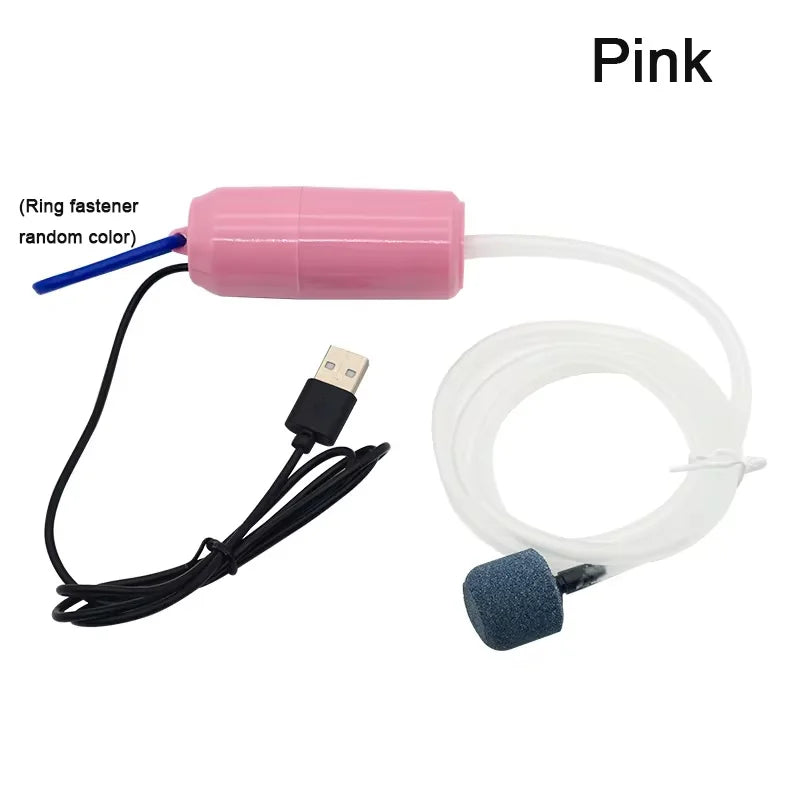 Aquarium USB Air Pump 5V Oxygenator Mini Air Compressor