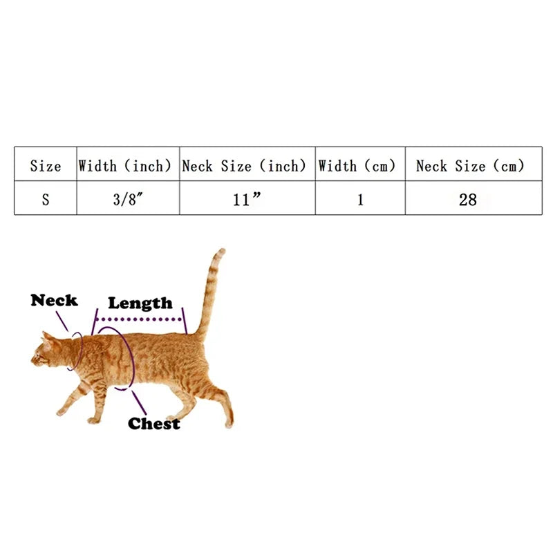 Heart Charm Bell Cat Collar Elastic Adjustable Velvet Material