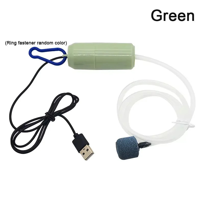 Aquarium USB Air Pump 5V Oxygenator Mini Air Compressor
