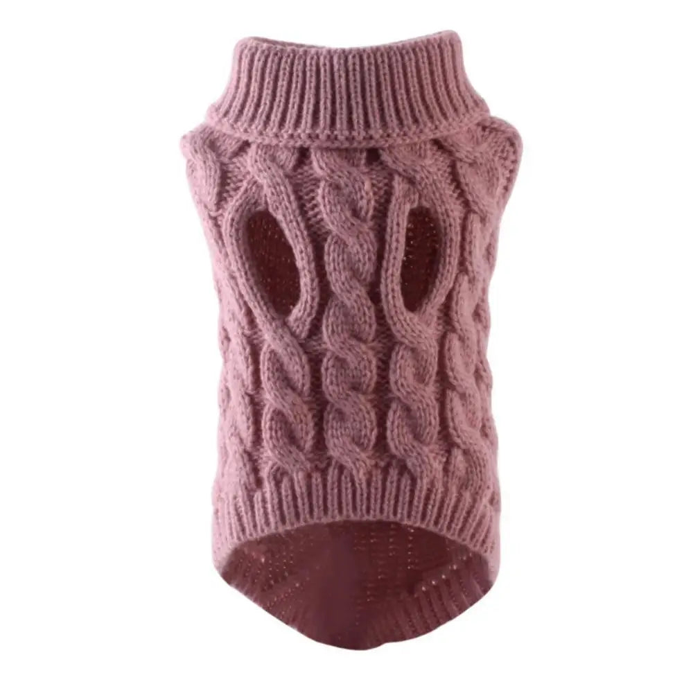 Dog Knitted Sweater Winter Coat For Small Pets Cozy Warm