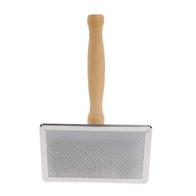 Pet Grooming Comb With Wood Handle Slicker For Pets