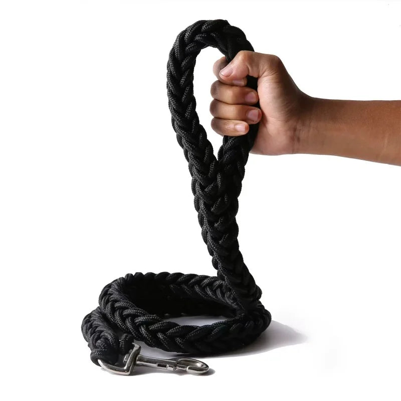 Nylon Braided Dog Leash Traction Rope Bulldog Rottweiler