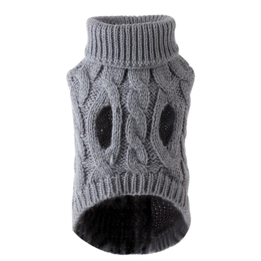 Dog Knitted Sweater Winter Coat For Small Pets Cozy Warm