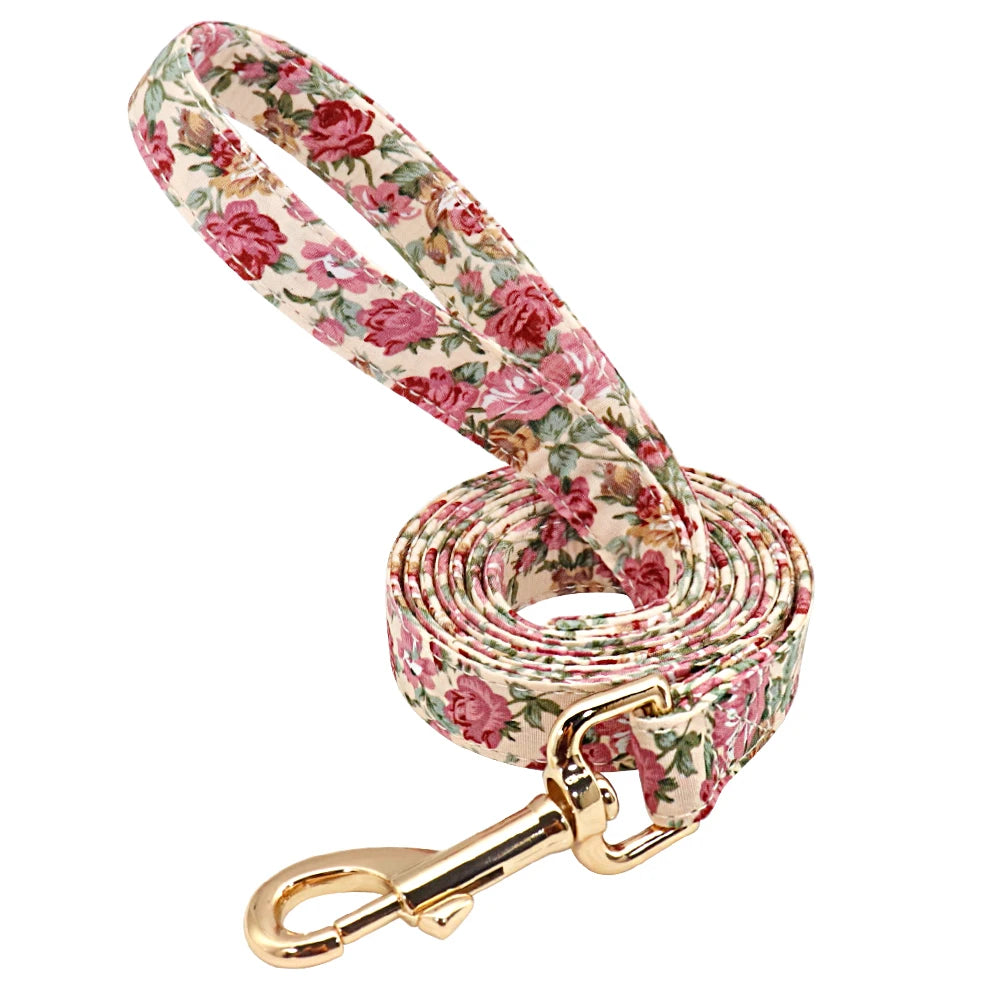 Personalized Nylon Dog Collar And Leash Set With Free Nameplate