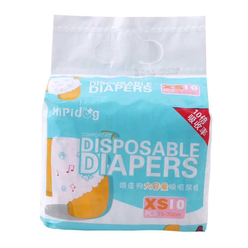 Disposable Leakproof Dog Diapers For Female And Male Pets