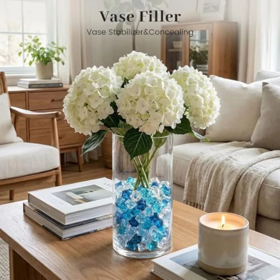 Fake Ice Rocks Vase Fillers and Aquarium Gravel for Fish Tanks