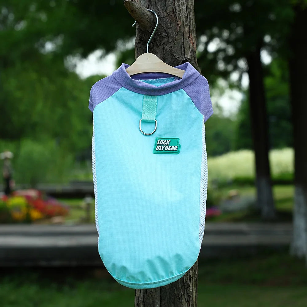 UV Protection Dog Vest Ice Silk Fabric Breathable Summer