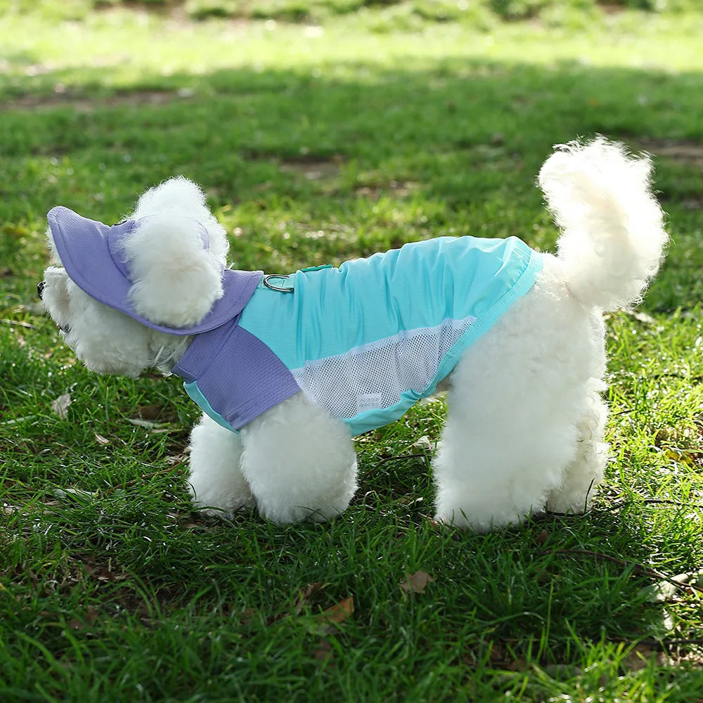 UV Protection Dog Vest Ice Silk Fabric Breathable Summer