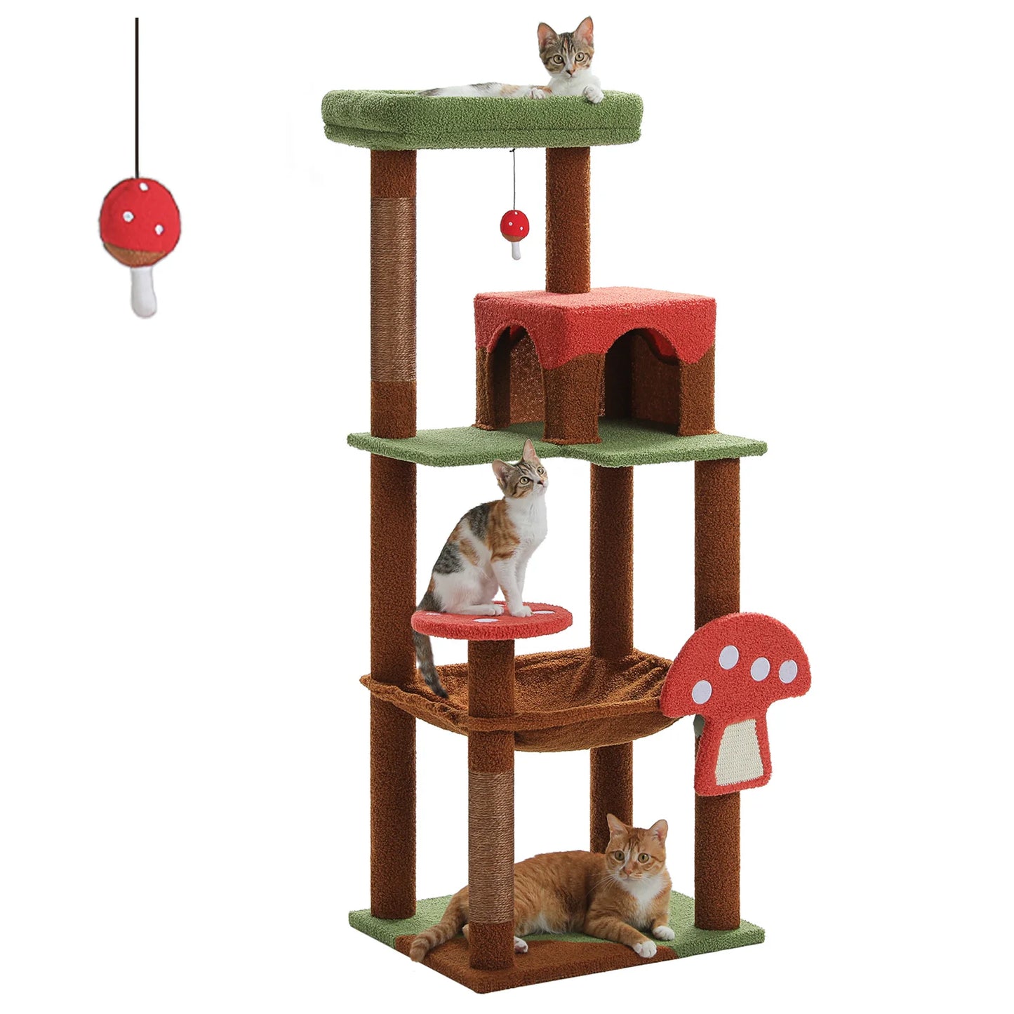 PAWZ Road Multi Level Cat Tree With Scratching Posts And Condo