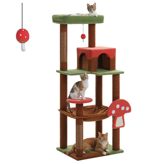 PAWZ Road Multi Level Cat Tree With Scratching Posts And Condo