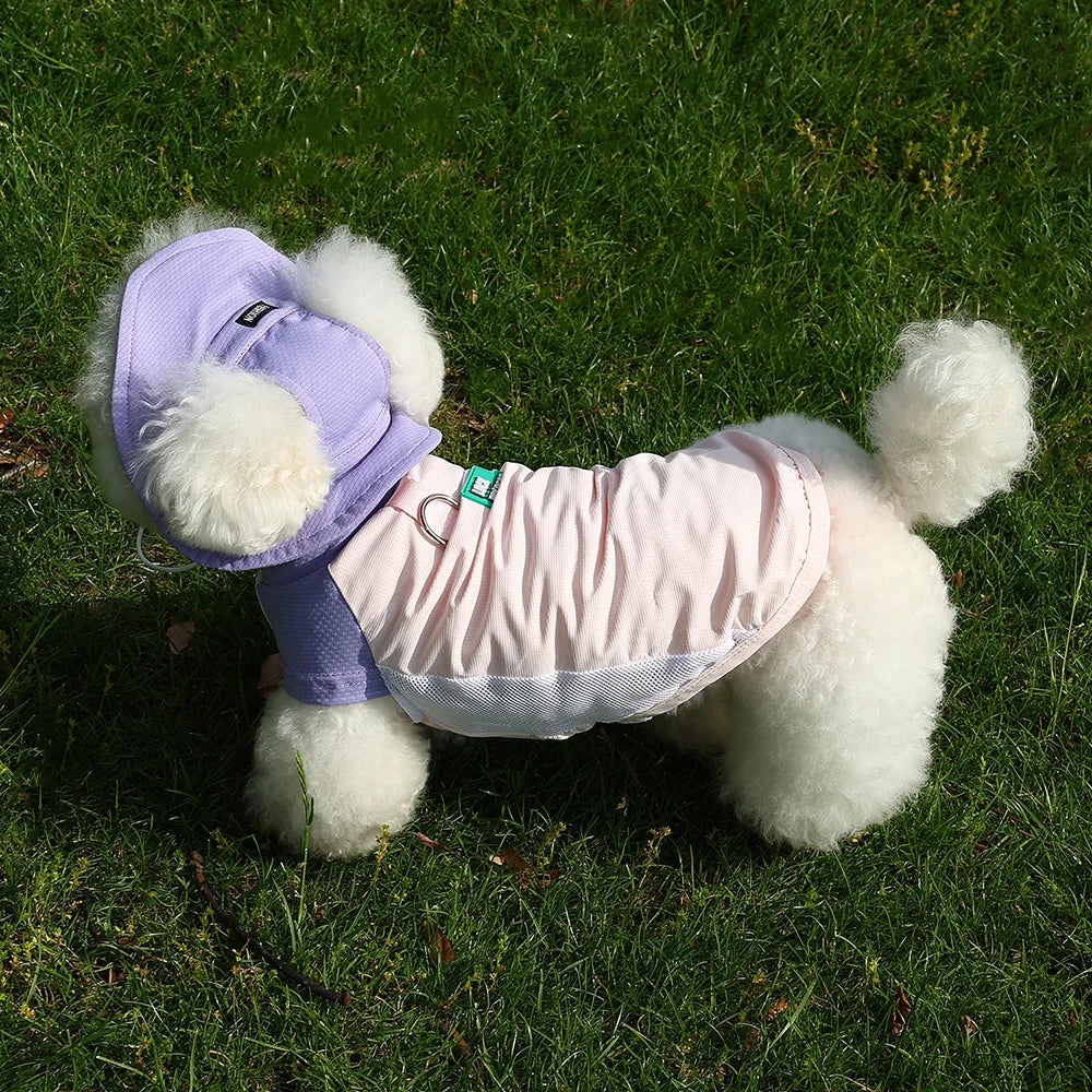 UV Protection Dog Vest Ice Silk Fabric Breathable Summer