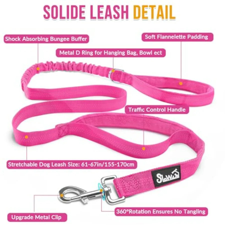 No Pull Dog Harness Leash Set Front Clip Reflective Tactical