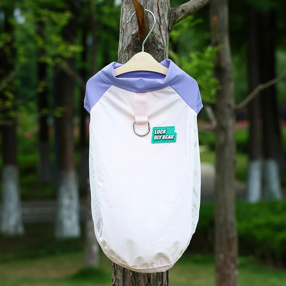 UV Protection Dog Vest Ice Silk Fabric Breathable Summer