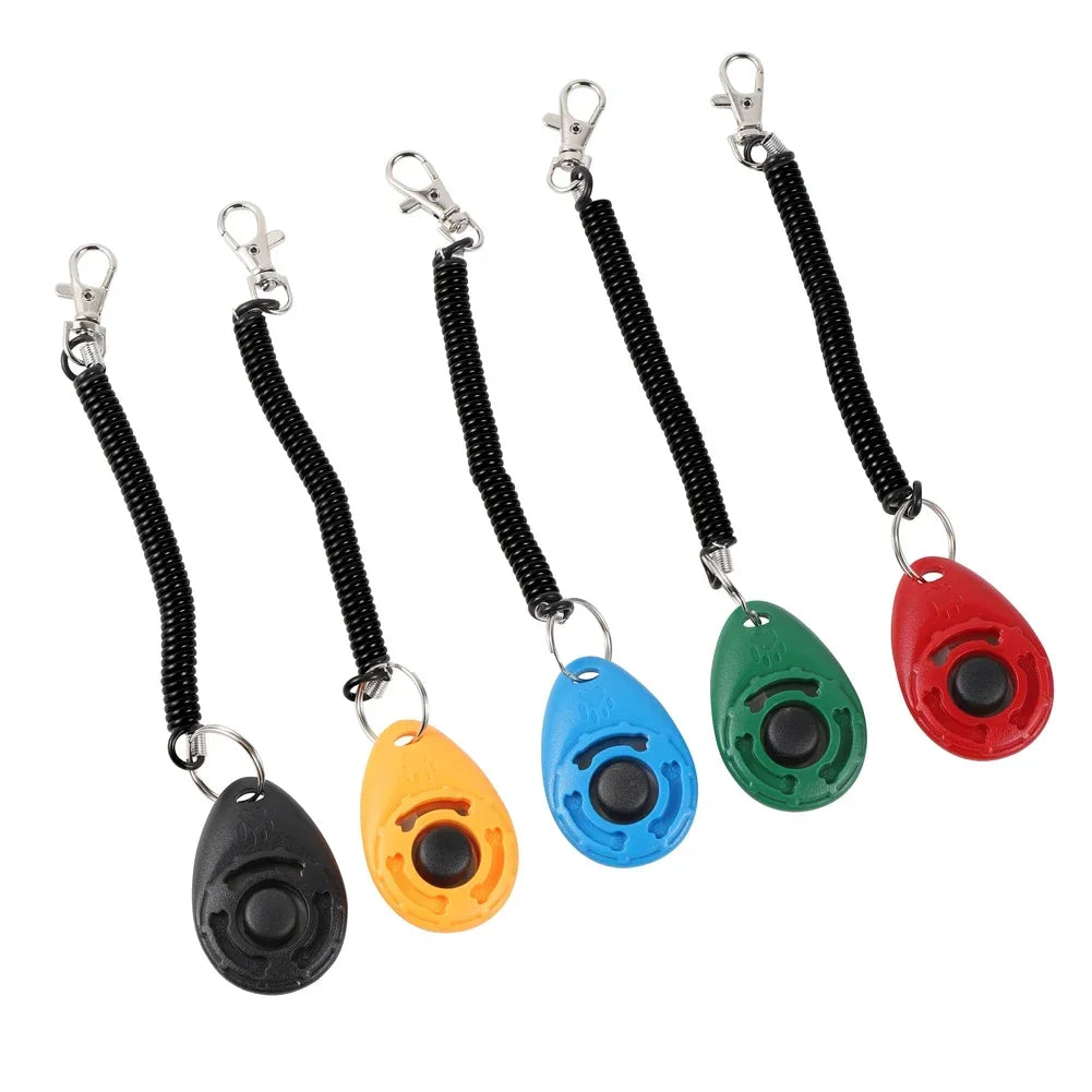 2-In-1 Dog Training Clicker With Adjustable Wrist Strap