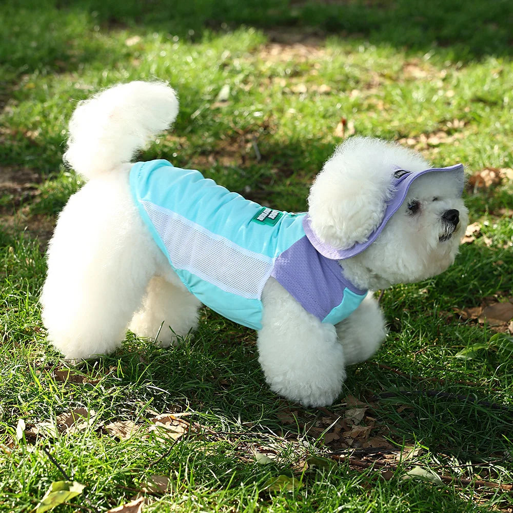 UV Protection Dog Vest Ice Silk Fabric Breathable Summer