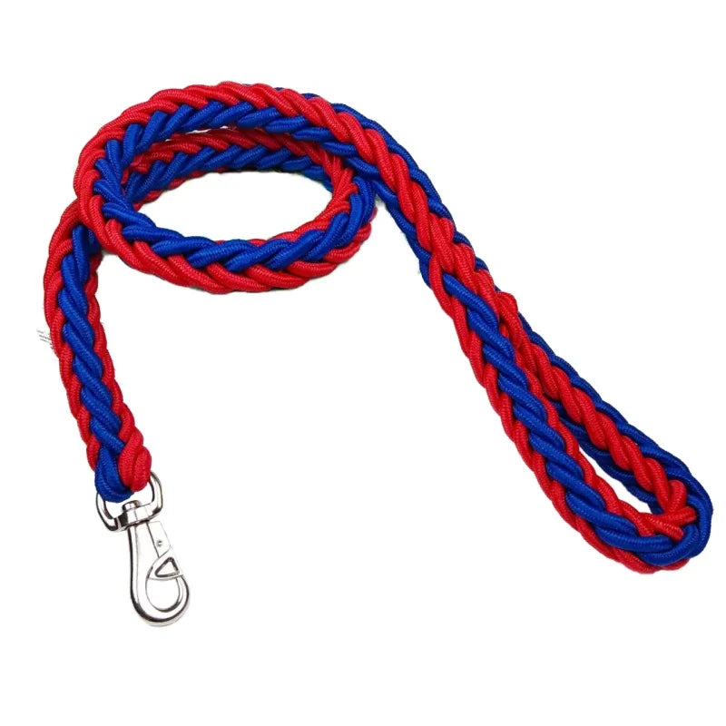 Nylon Braided Dog Leash Traction Rope Bulldog Rottweiler