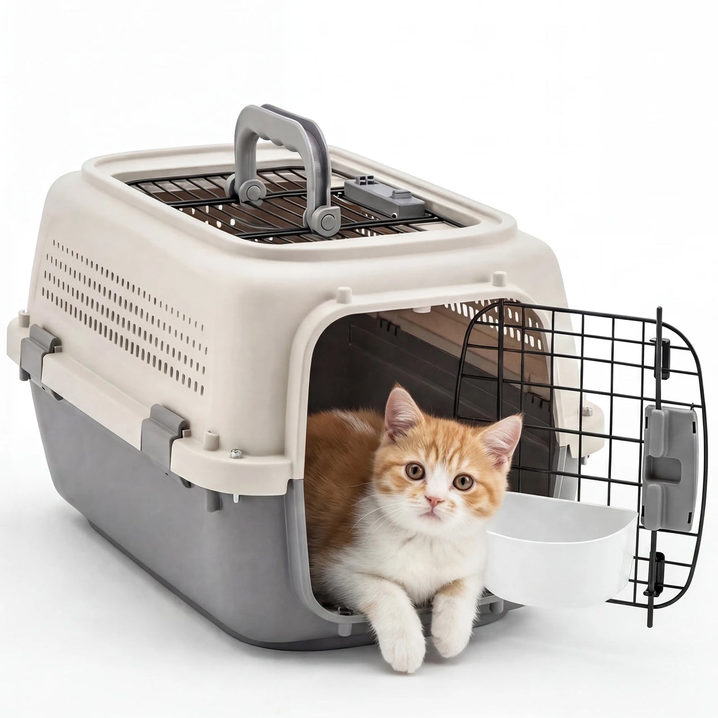Small Pet Carrier For Dogs And Cats With Front Top Load Door