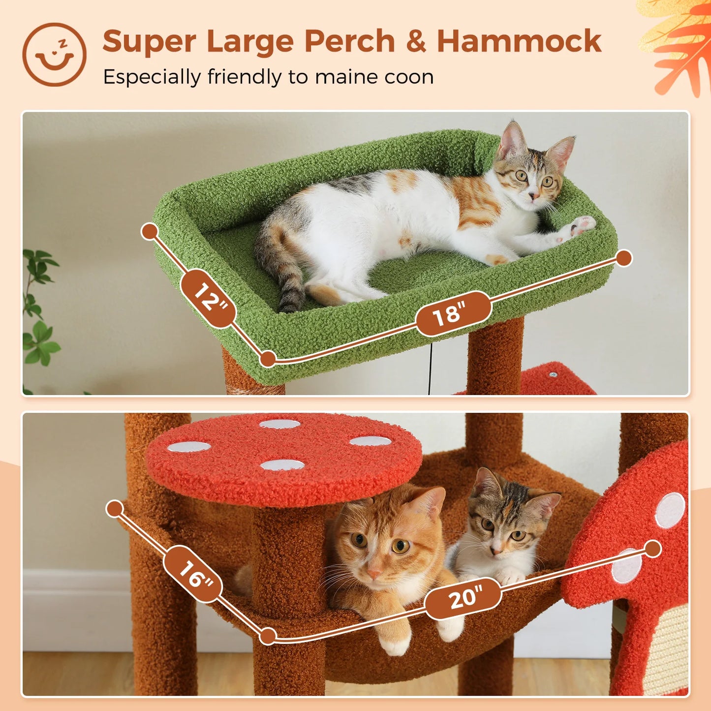 PAWZ Road Multi Level Cat Tree With Scratching Posts And Condo